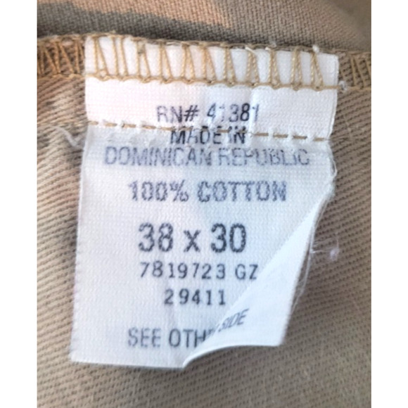 Polo Ralph Lauren Andrew Pants 38x30 Mens Khaki Tan Pleated Chino Dress Pants - Picture 3 of 9